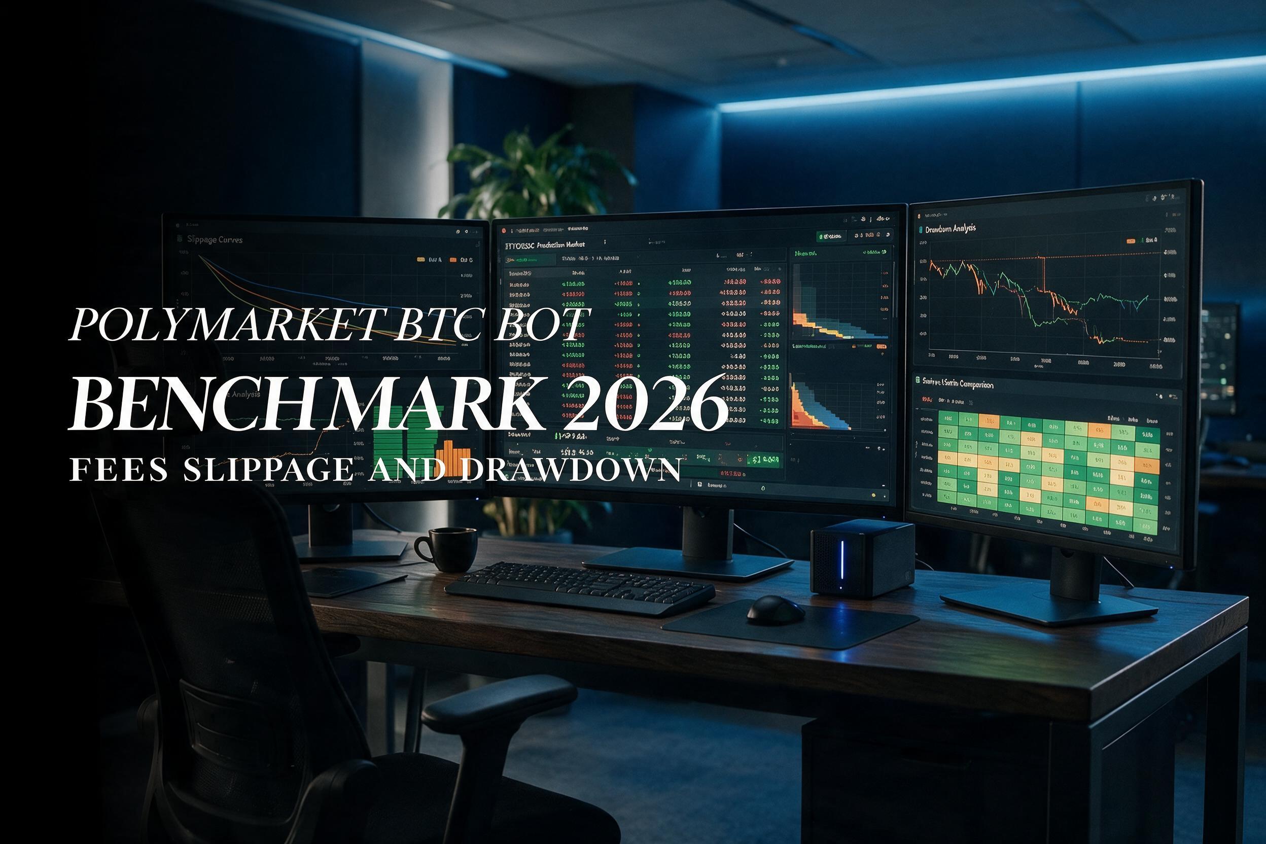 Polymarket BTC bot benchmark 2026 methodology cover