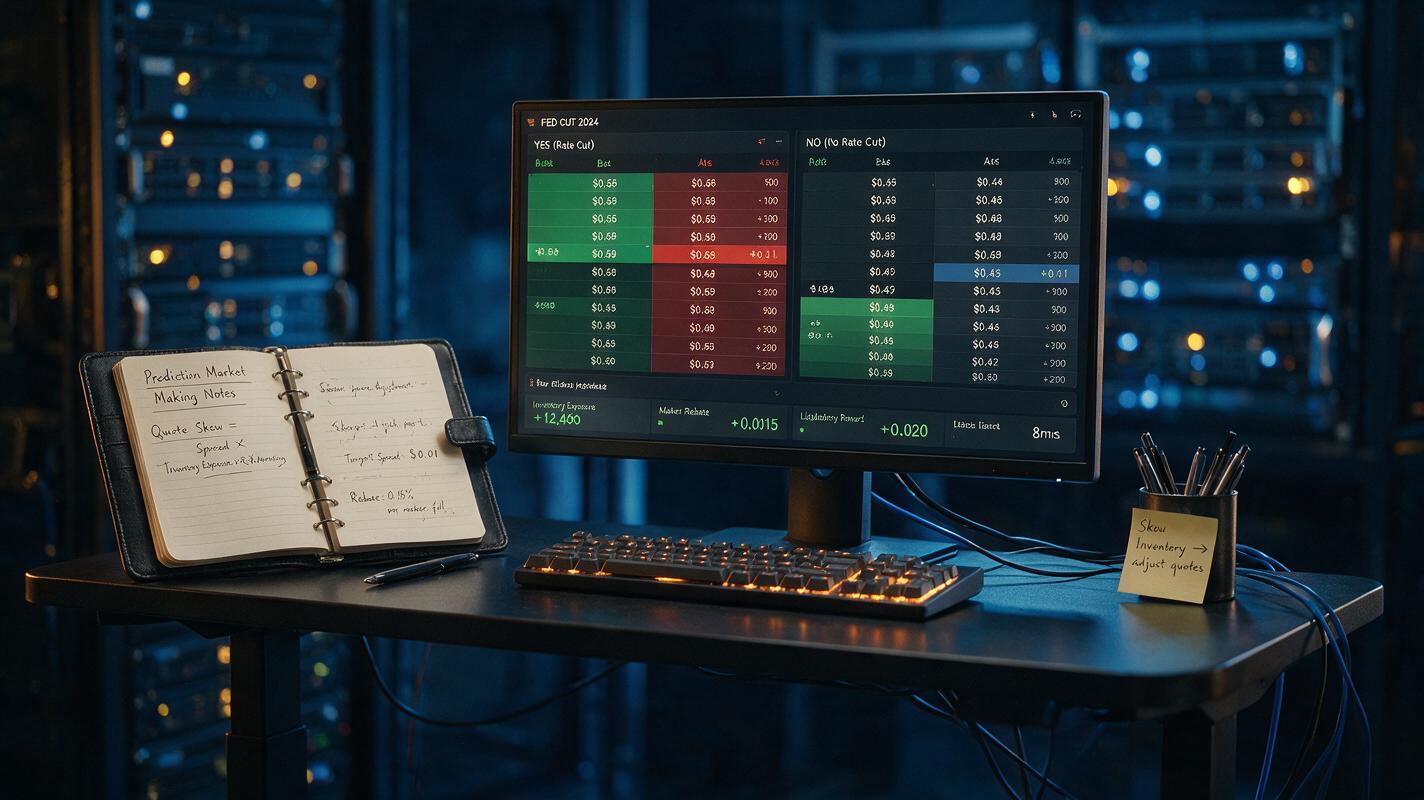 Polymarket liquidity reward bot with two-sided quotes and inventory metrics